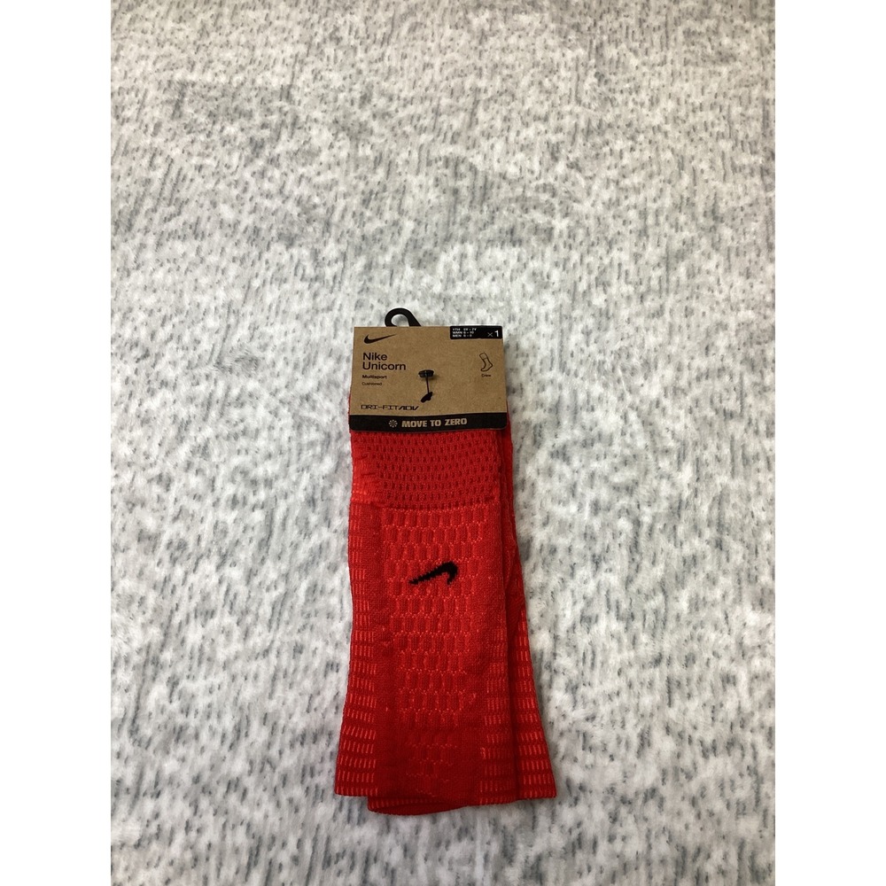 Nike Unicorn Multisport Cushioned Crew Socks Red FZ3399-657 Medium